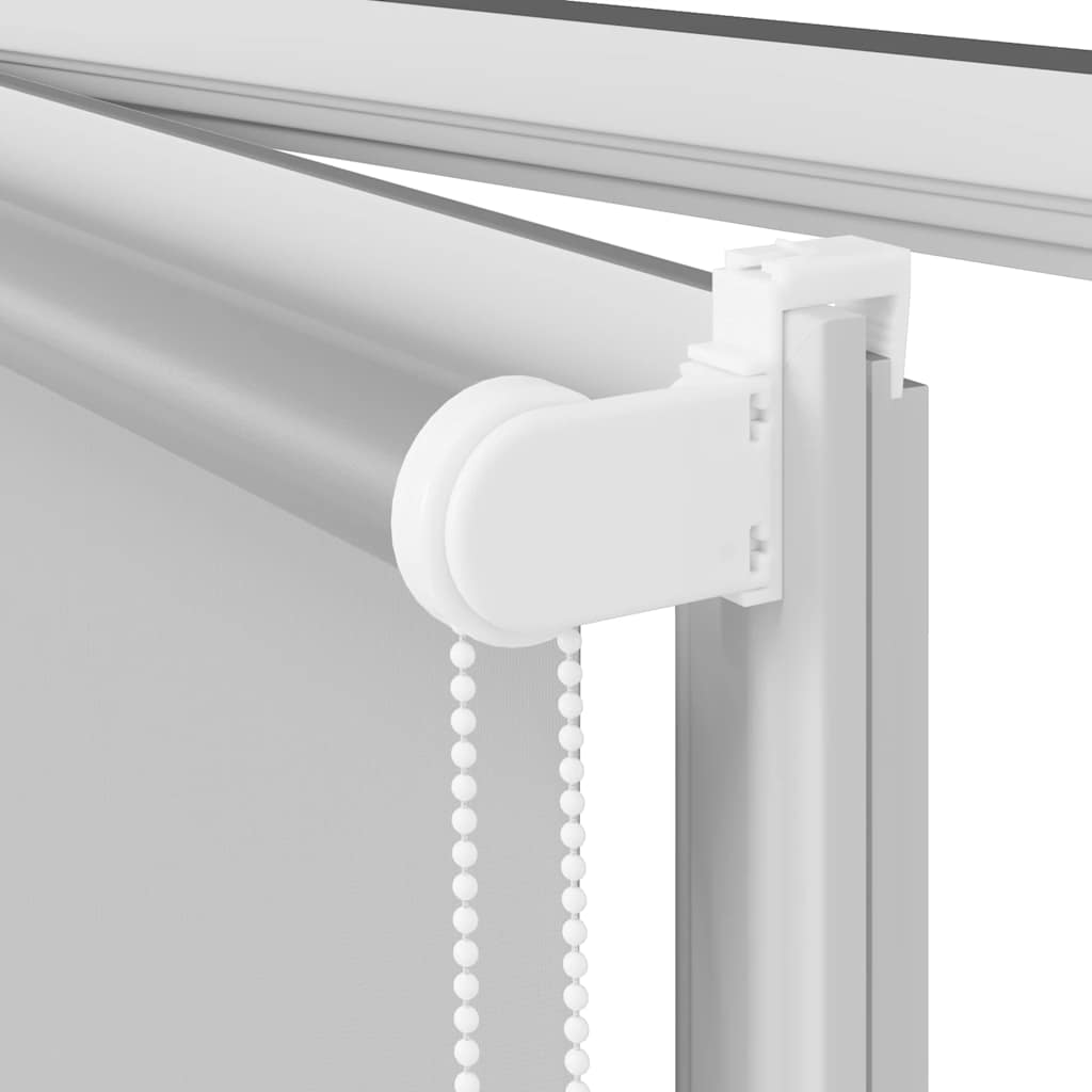 Roller Blind Blackout Light Grey 130x150 cm Fabric Width 126.6 cm Polyester