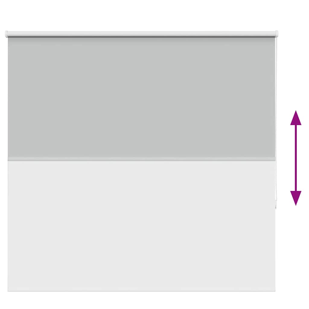 Roller Blind Blackout Light Grey 145x175 cm Fabric Width 141.6 cm Polyester