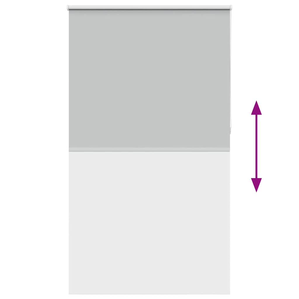 Roller Blind Blackout Light Grey 135x230 cm Fabric Width 131.6 cm Polyester