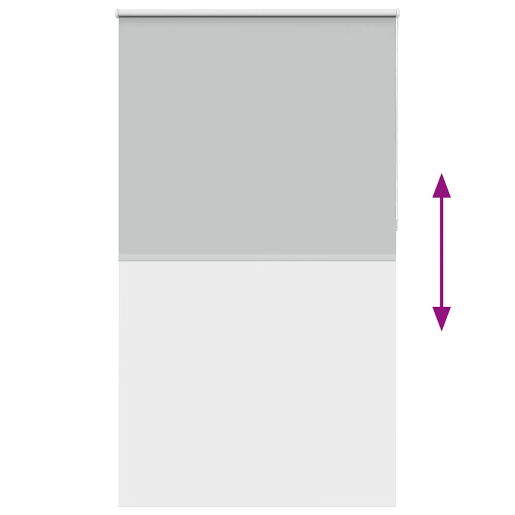 Roller Blind Blackout Light Grey 140x230 cm Fabric Width 136.6 cm Polyester