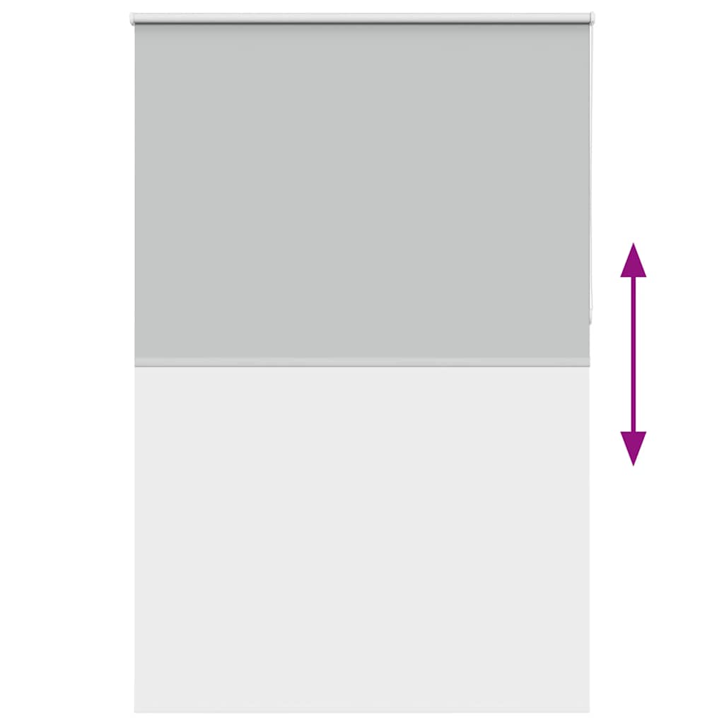 Roller Blind Blackout Light Grey 145x230 cm Fabric Width 141.6 cm Polyester