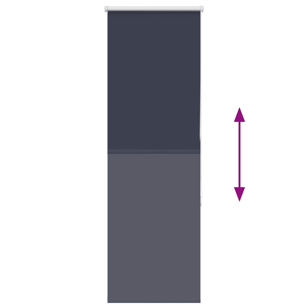 Roller Blind Blackout Marine 55x175 cm Fabric Width 50.7 cm Polyester