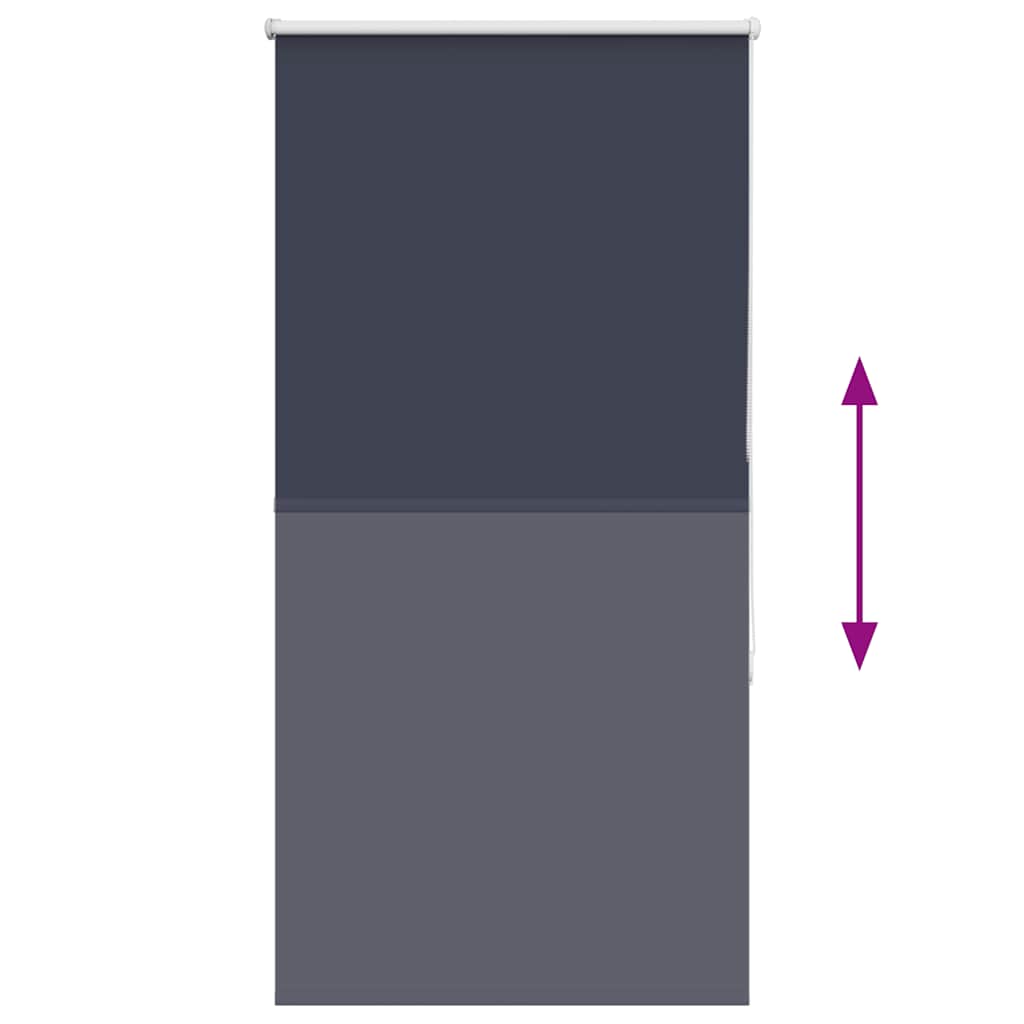 Roller Blind Blackout Marine 85x175 cm Fabric Width 80.7 cm Polyester