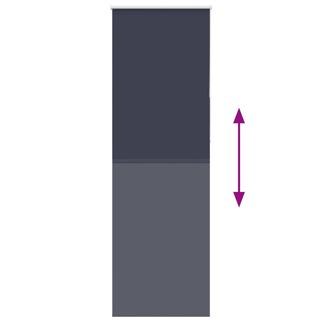 Roller Blind Blackout Marine 70x210 cm Fabric Width 65.7 cm Polyester