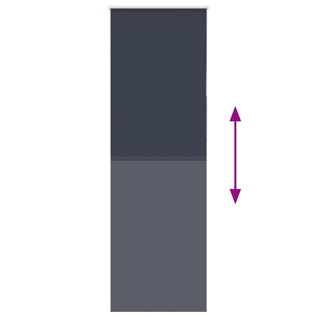 Roller Blind Blackout Marine 75x210 cm Fabric Width 70.7 cm Polyester