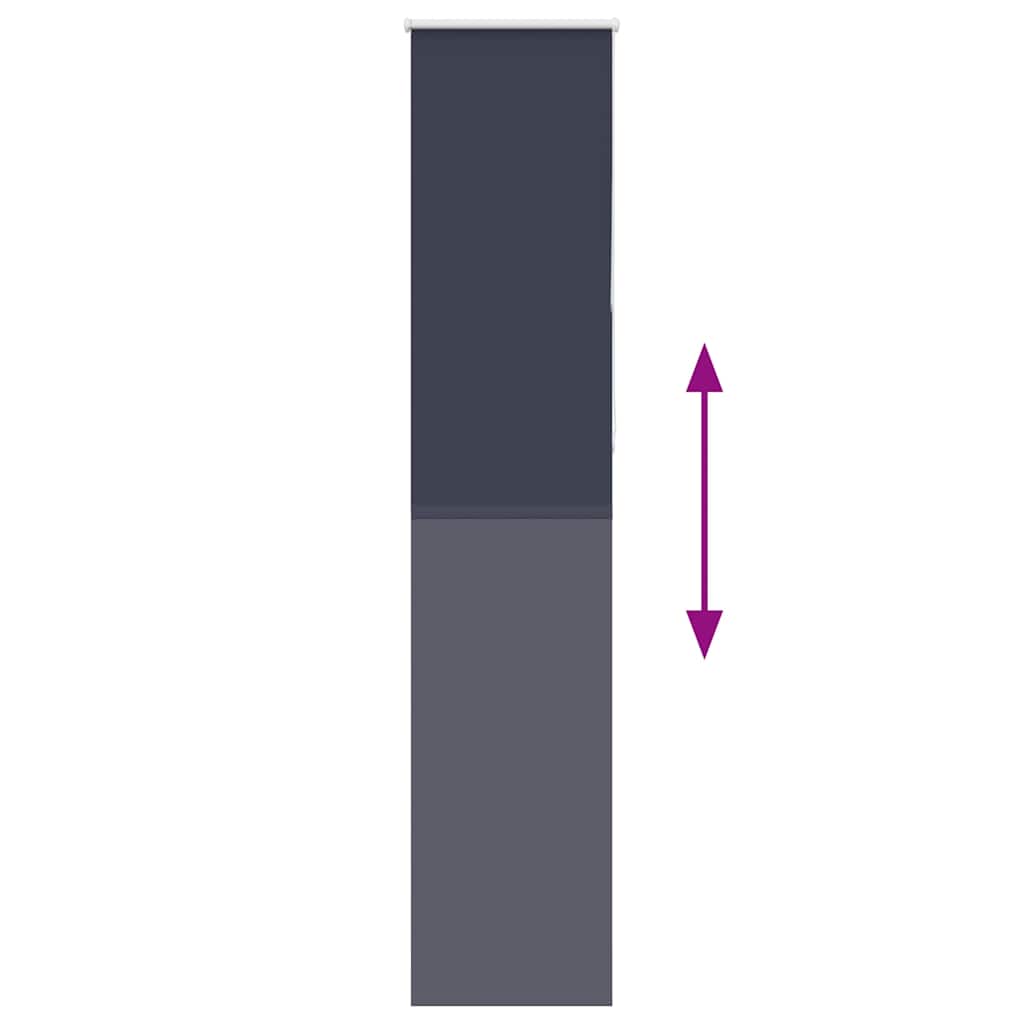 Roller Blind Blackout Marine 40x230 cm Fabric Width 35.7 cm Polyester