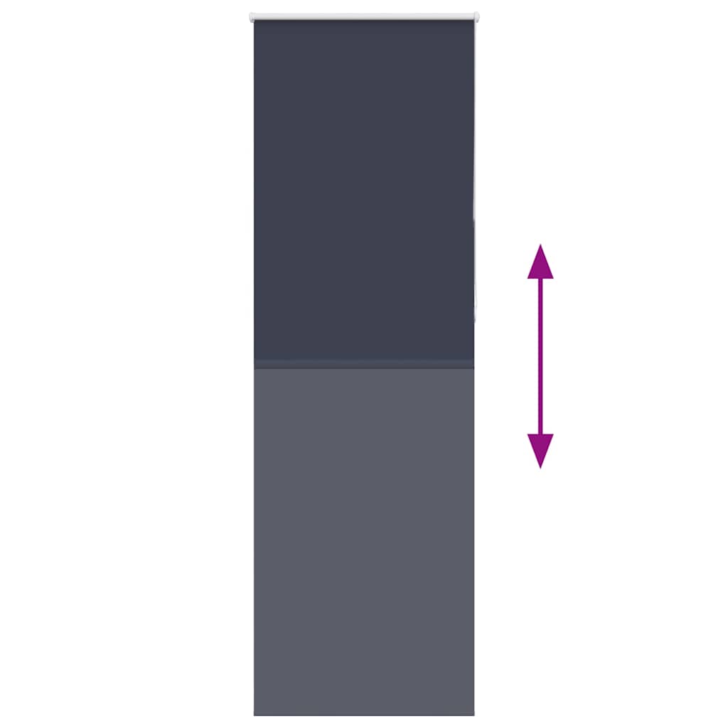 Roller Blind Blackout Marine 65x230 cm Fabric Width 60.7 cm Polyester