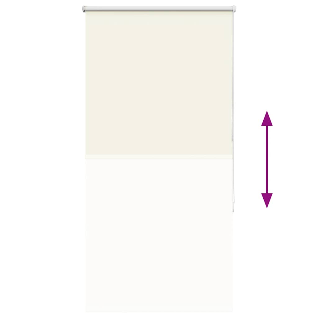 Roller Blind Blackout Off White 80x130 cm Fabric Width 75.7 cm Polyester