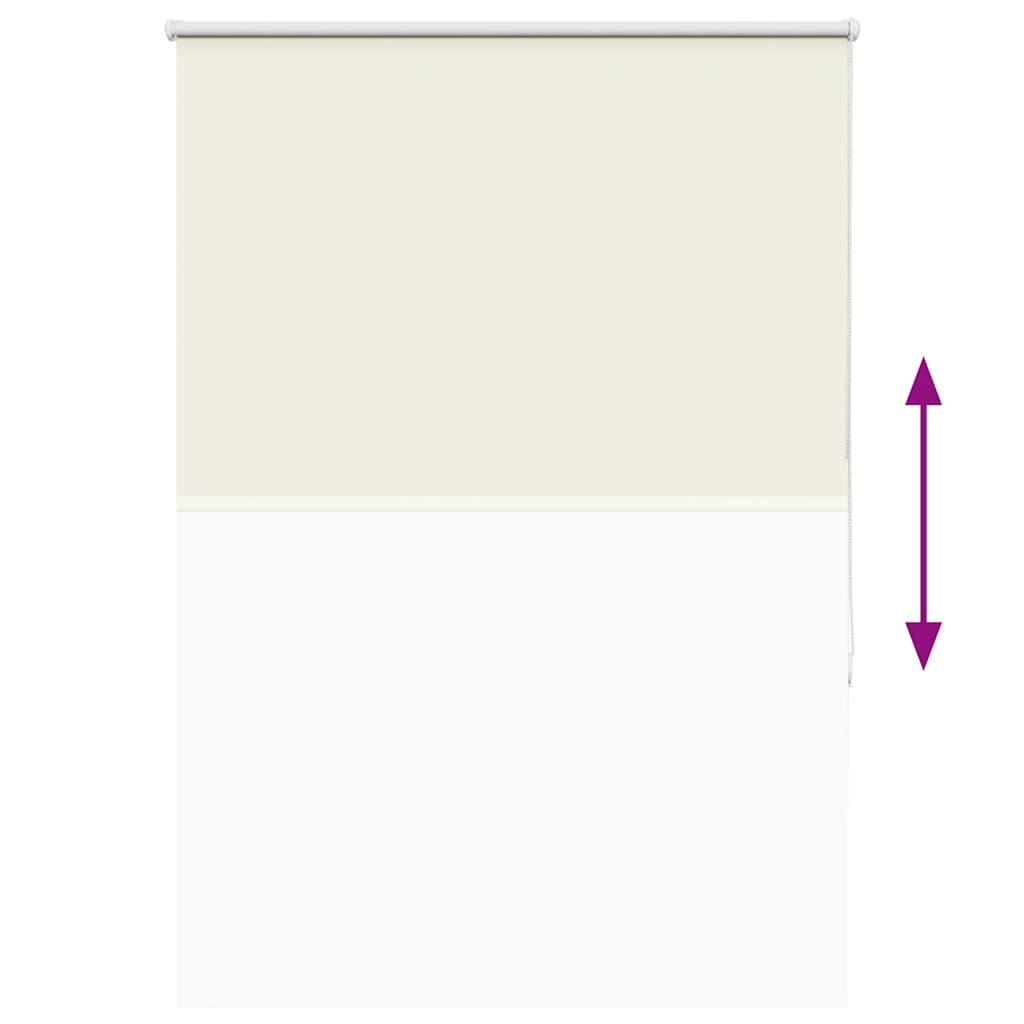 Roller Blind Blackout Off White 95x130 cm Fabric Width 90.7 cm Polyester