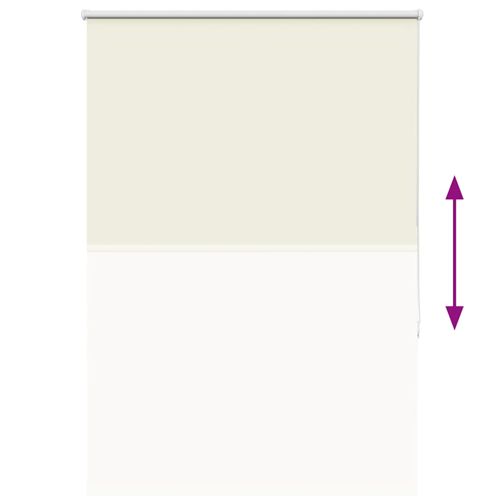 Roller Blind Blackout Off White 105x130 cm Fabric Width 100.7 cm Polyester