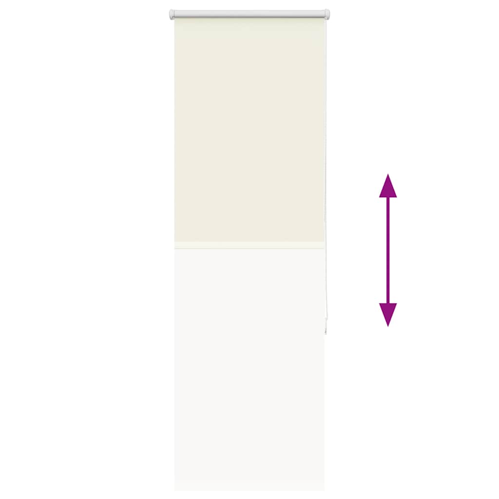 Roller Blind Blackout Off White 50x150 cm Fabric Width 45.7 cm Polyester
