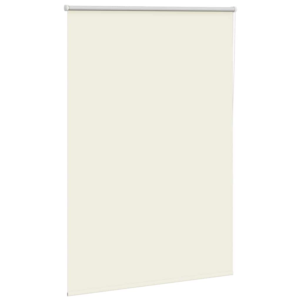 Roller Blind Blackout Off White 100x175 cm Fabric Width 95.7 cm Polyester