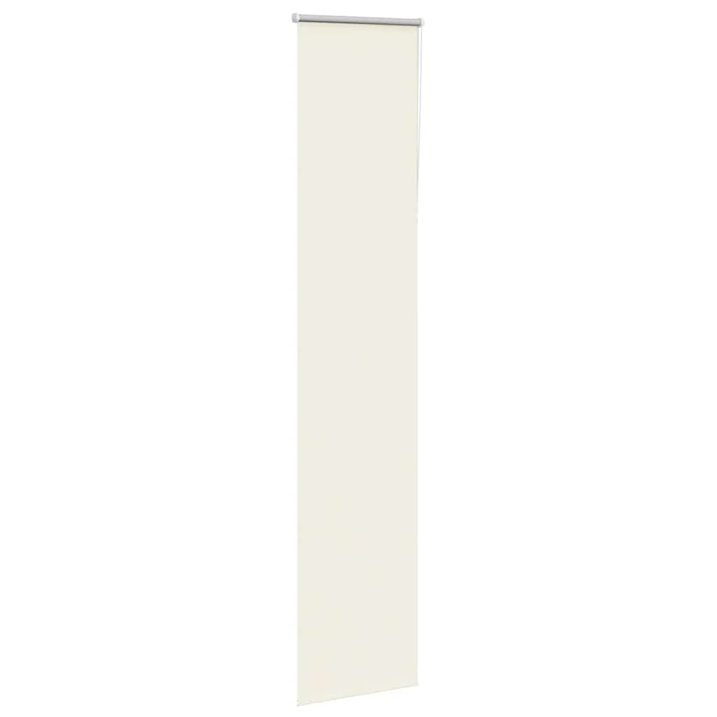 Roller Blind Blackout Off White 50x210 cm Fabric Width 45.7 cm Polyester