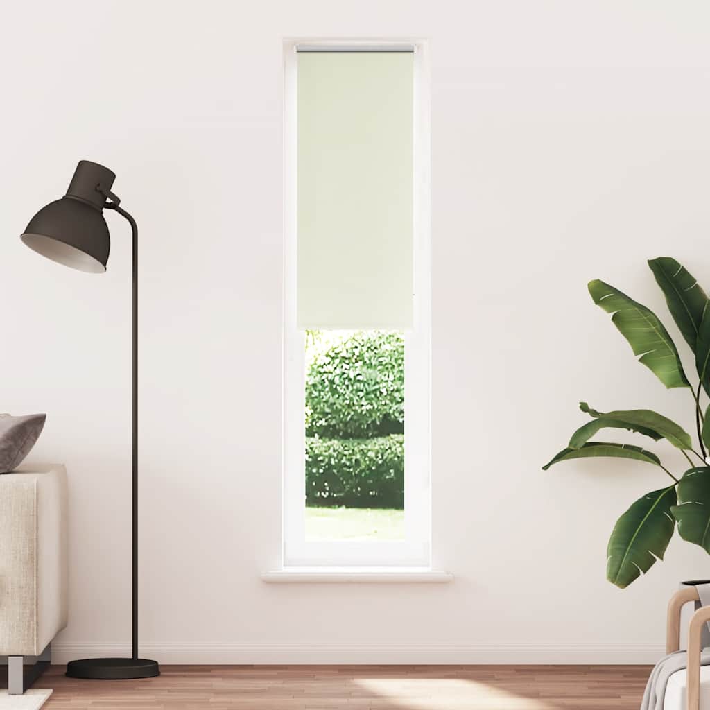 Roller Blind Blackout Off White 55x210 cm Fabric Width 50.7 cm Polyester