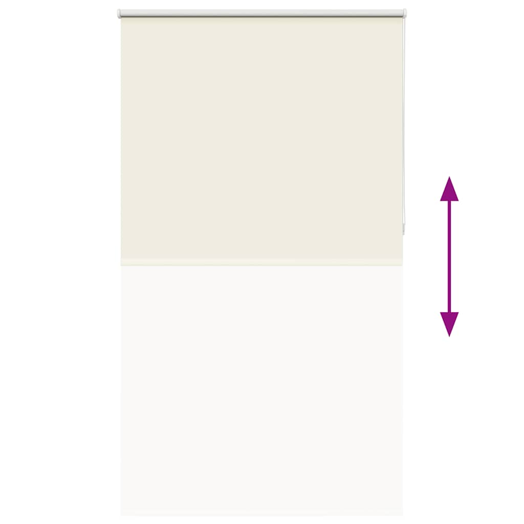 Roller Blind Blackout Off White 120x210 cm Fabric Width 116.6 cm Polyester