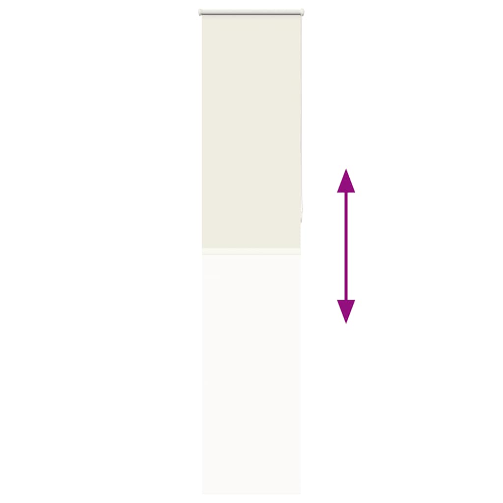 Roller Blind Blackout Off White 45x230 cm Fabric Width 40.7 cm Polyester