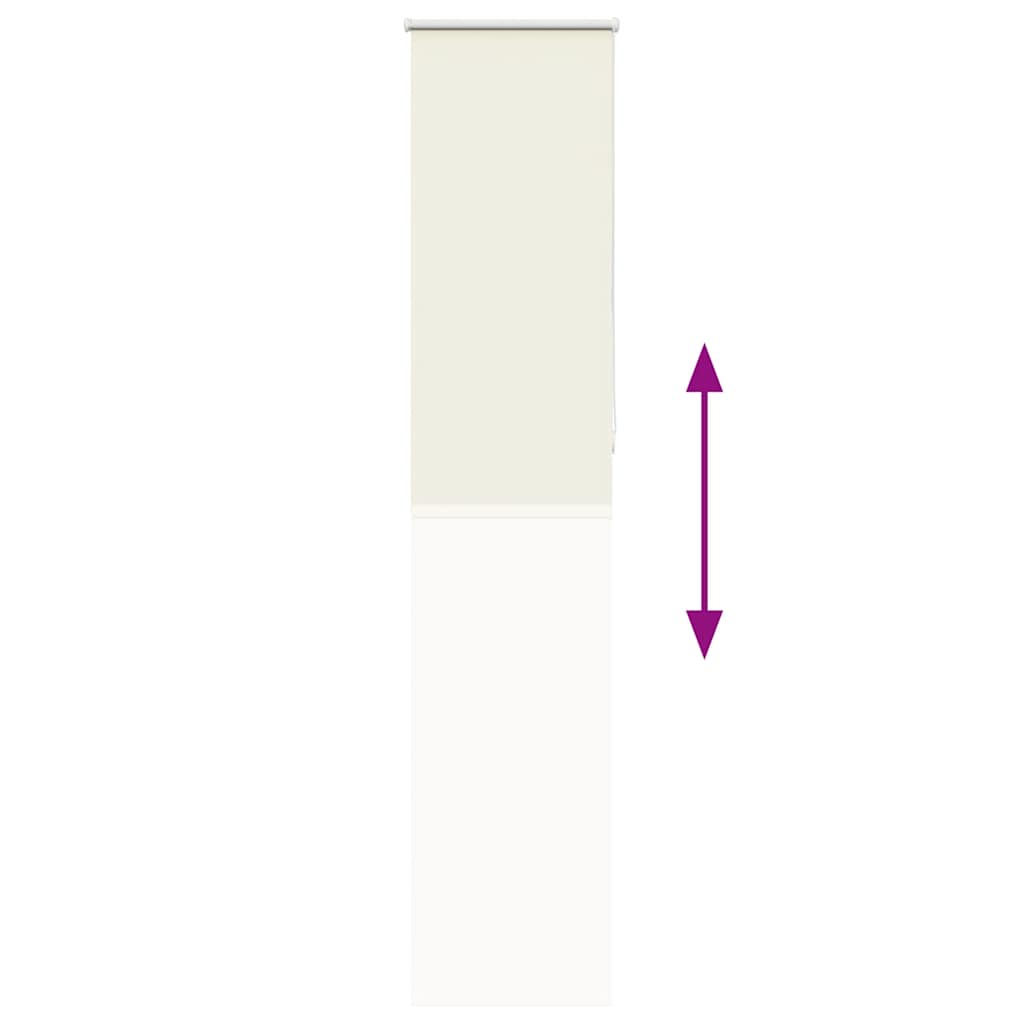 Roller Blind Blackout Off White 50x230 cm Fabric Width 45.7 cm Polyester