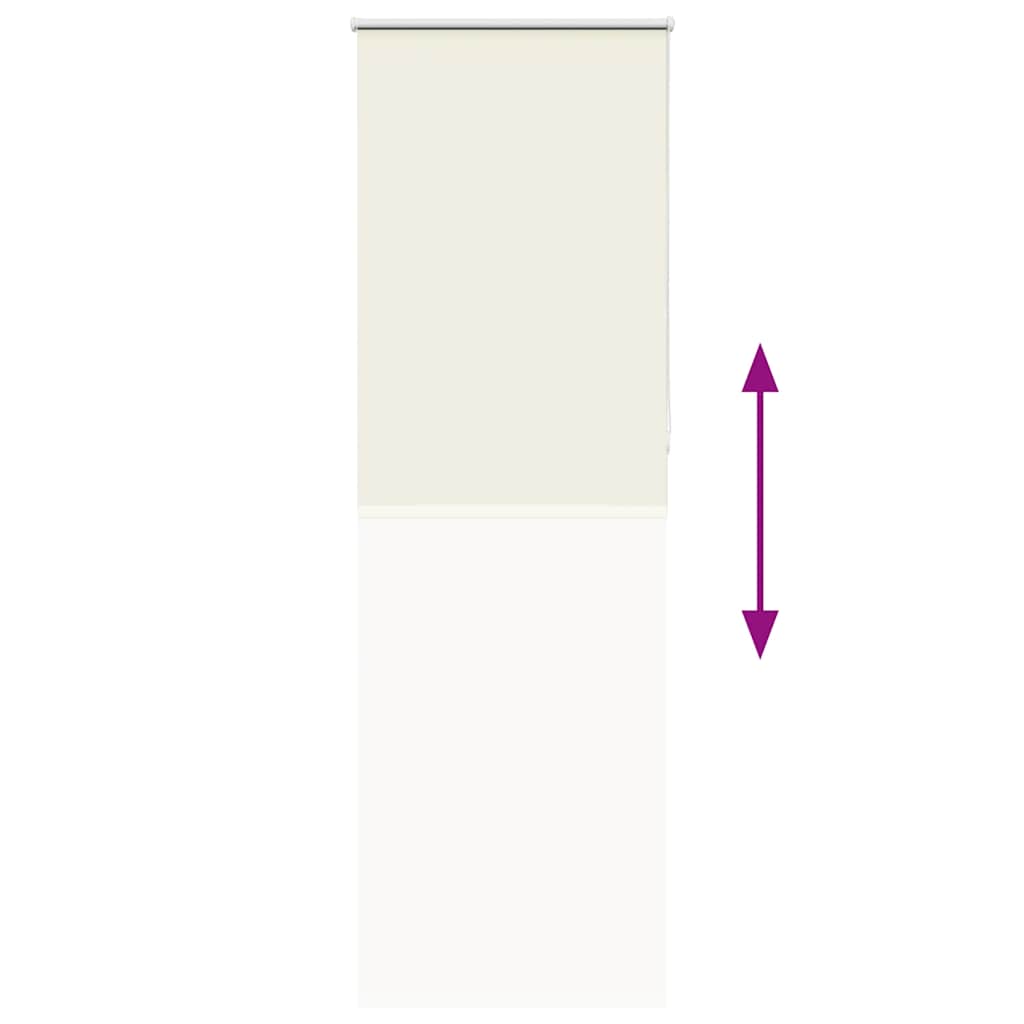 Roller Blind Blackout Off White 85x230 cm Fabric Width 80.7 cm Polyester