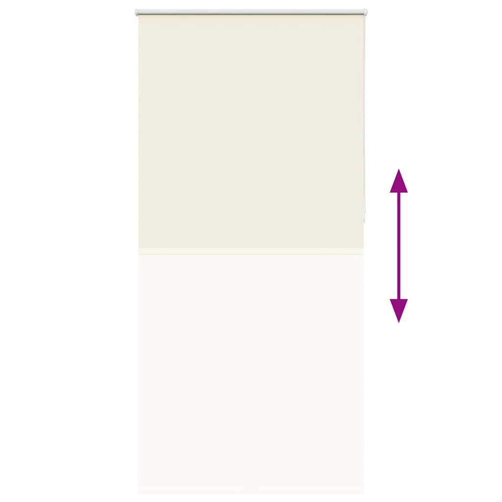 Roller Blind Blackout Off White 95x230 cm Fabric Width 90.7 cm Polyester