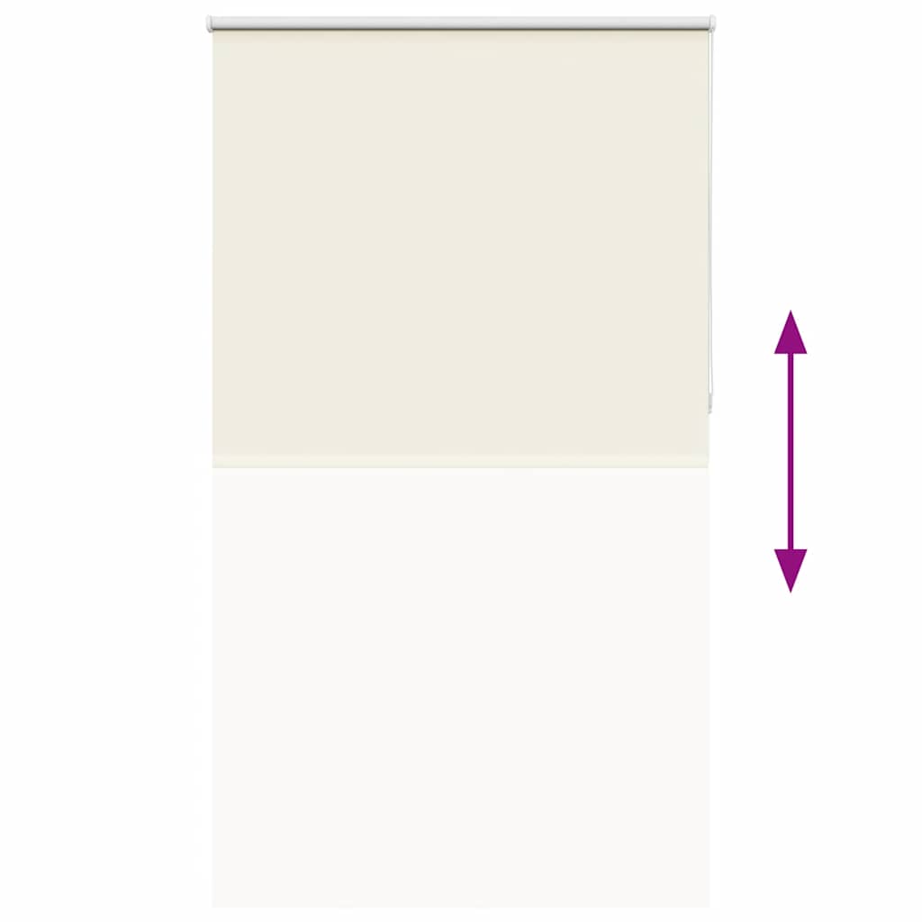 Roller Blind Blackout Off White 120x230 cm Fabric Width 116.6 cm Polyester