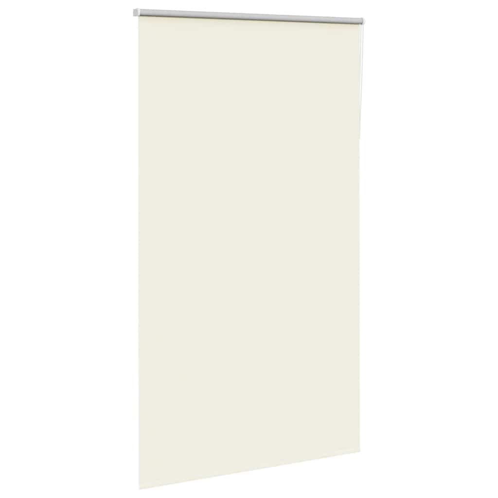 Roller Blind Blackout Off White 140x230 cm Fabric Width 136.6 cm Polyester