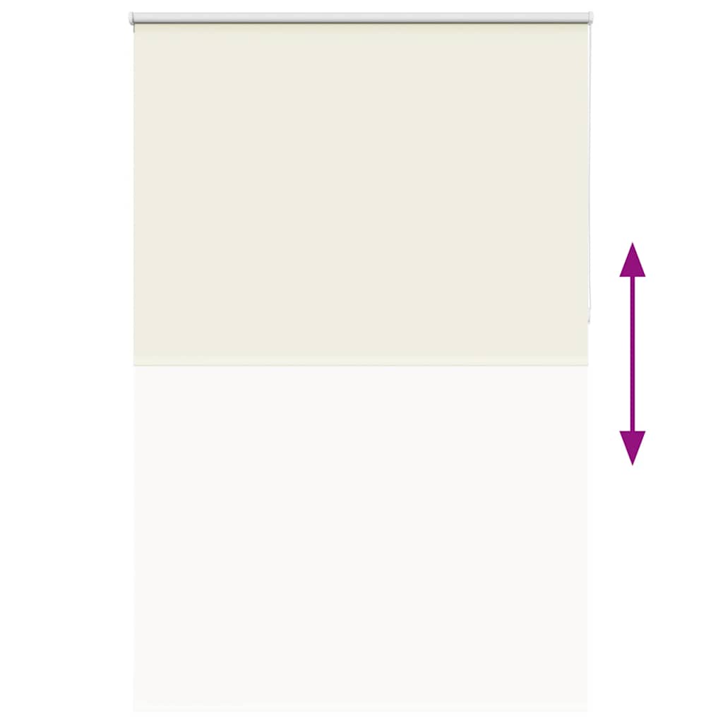 Roller Blind Blackout Off White 150x230 cm Fabric Width 146.6 cm Polyester