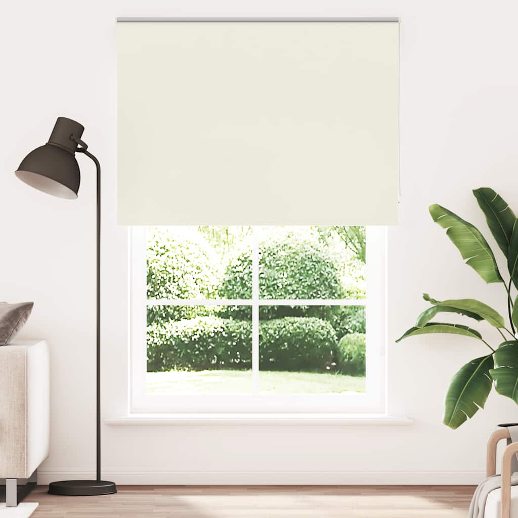 Roller Blind Blackout Off White 155x230 cm Fabric Width 151.6 cm Polyester