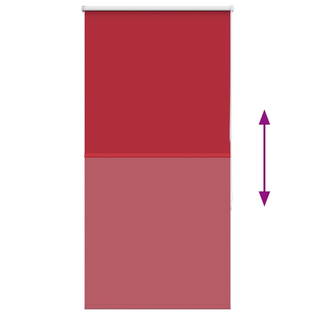 Roller Blind Blackout Red 80x130 cm Fabric Width 75.7 cm Polyester