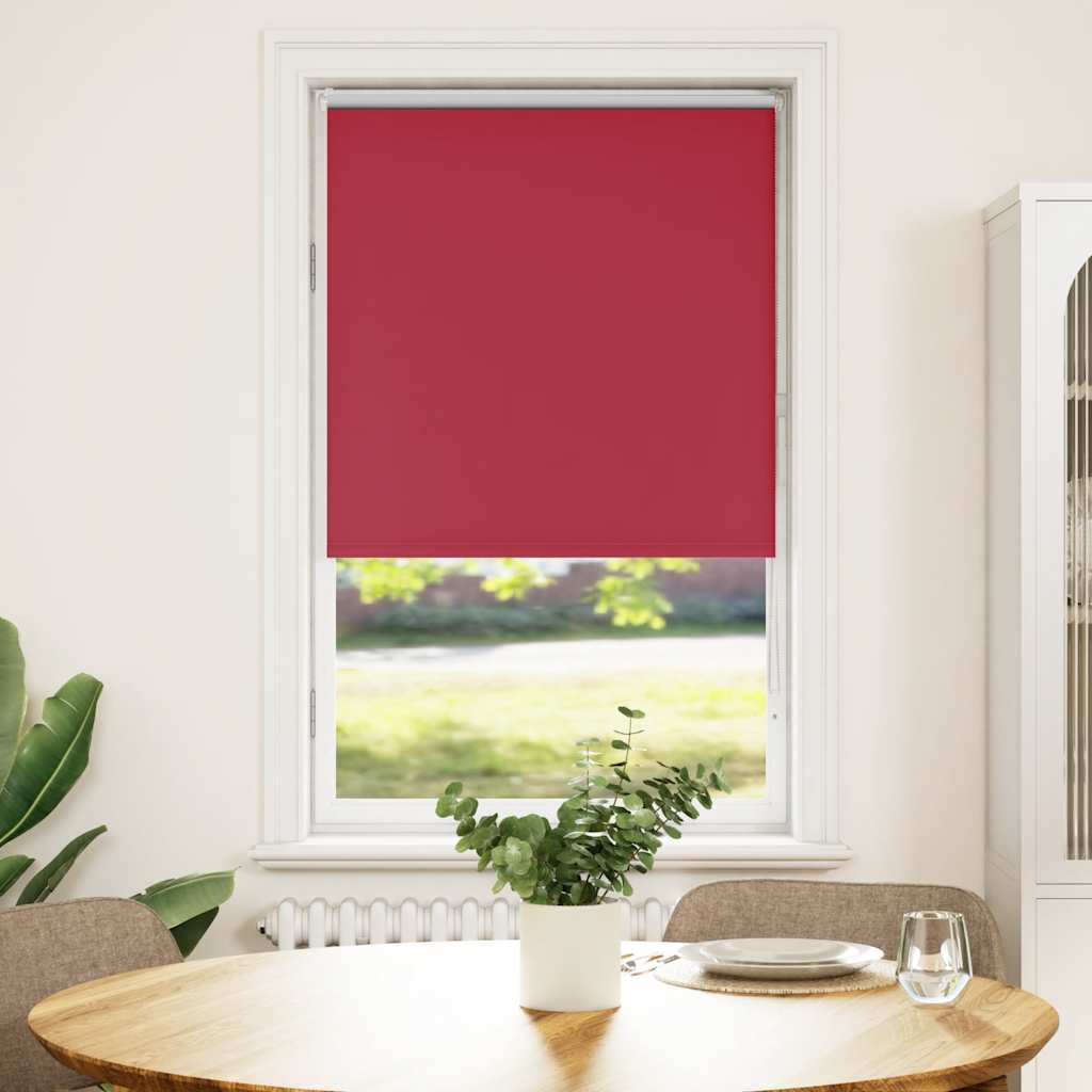 Roller Blind Blackout Red 65x150 cm Fabric Width 60.7 cm Polyester