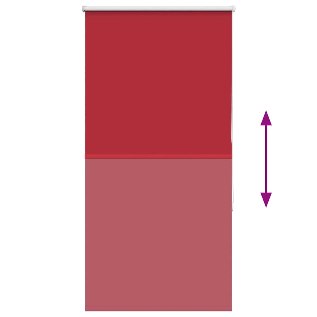 Roller Blind Blackout Red 70x150 cm Fabric Width 65.7 cm Polyester