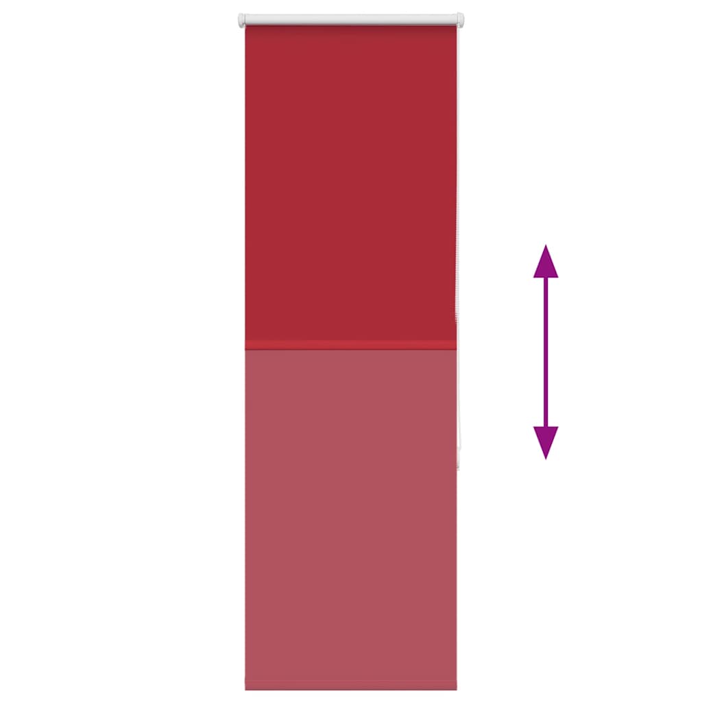 Roller Blind Blackout Red 50x175 cm Fabric Width 45.7 cm Polyester