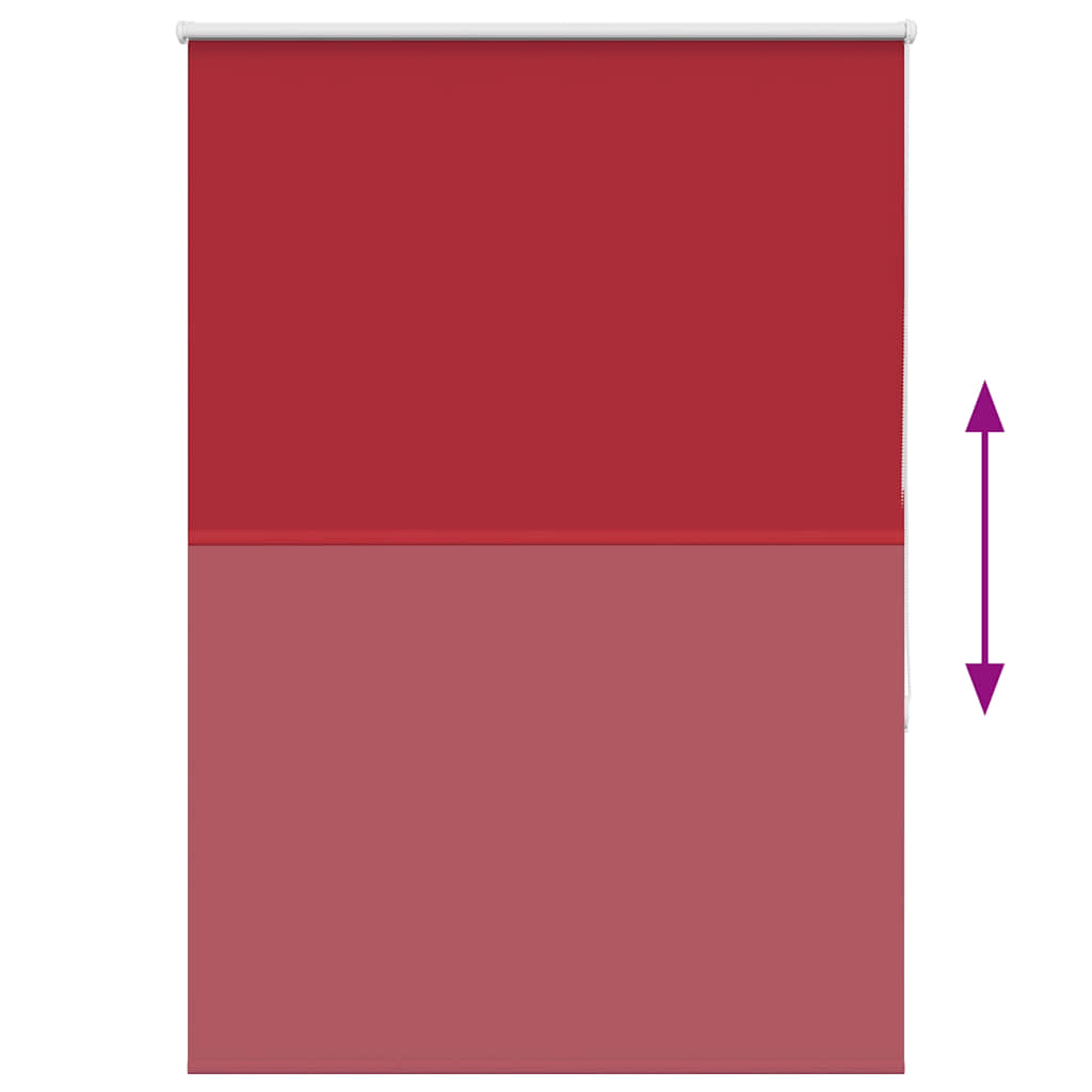 Roller Blind Blackout Red 100x175 cm Fabric Width 95.7 cm Polyester