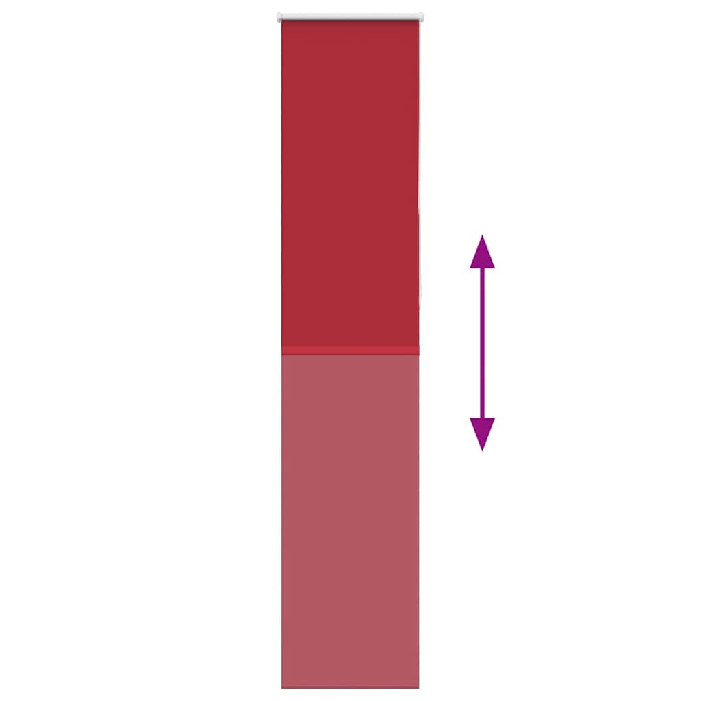 Roller Blind Blackout Red 55x210 cm Fabric Width 50.7 cm Polyester