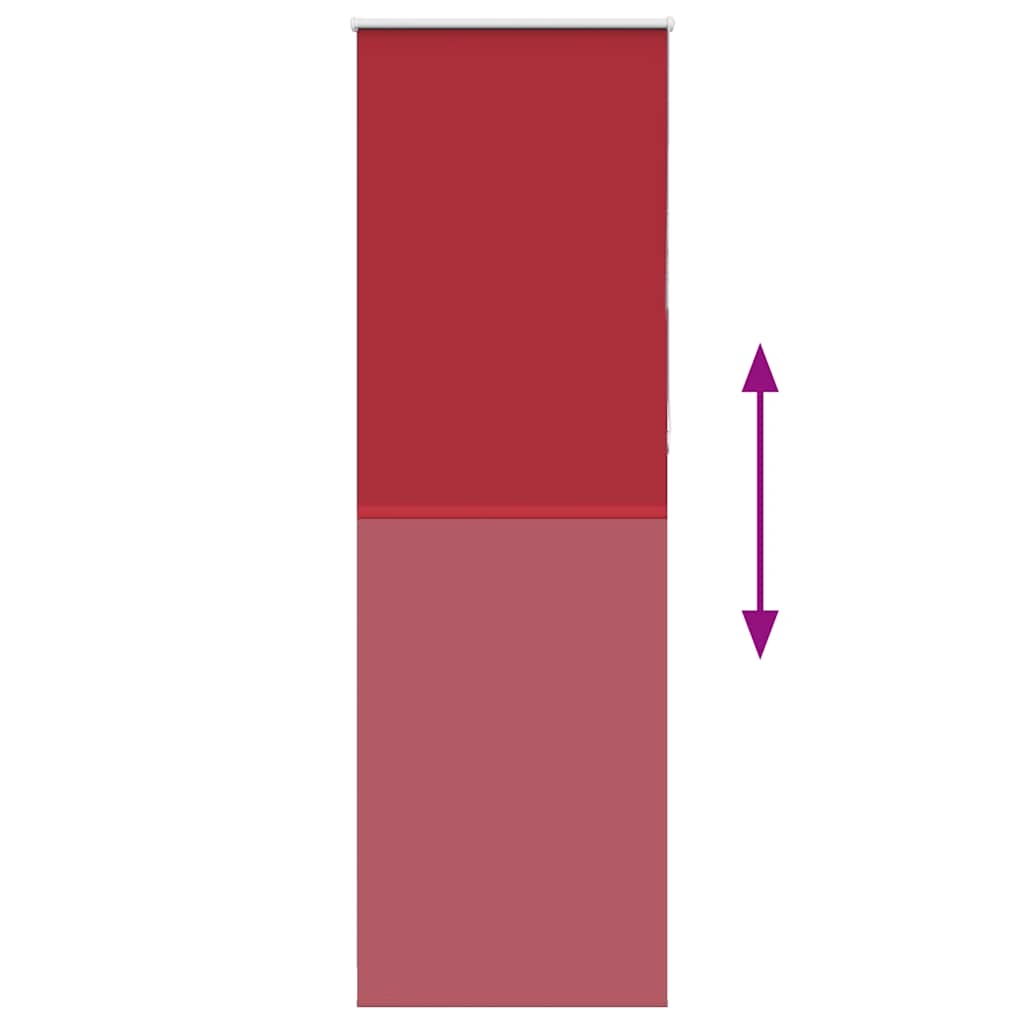 Roller Blind Blackout Red 85x210 cm Fabric Width 80.7 cm Polyester