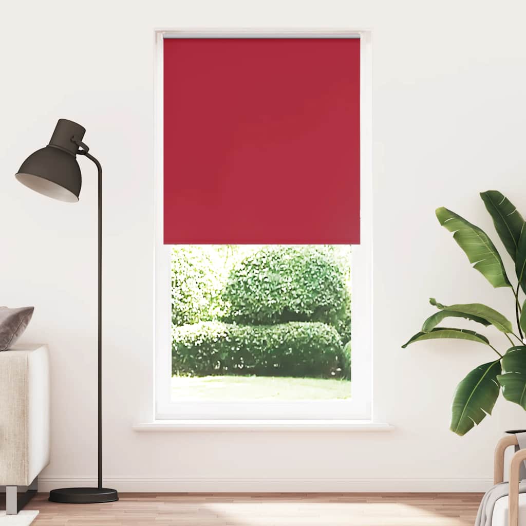Roller Blind Blackout Red 115x210 cm Fabric Width 110.7 cm Polyester