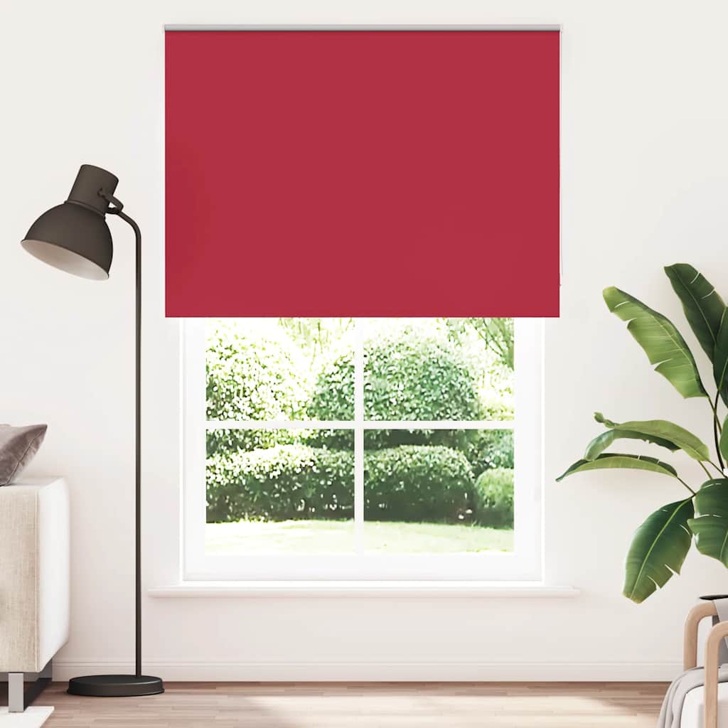 Roller Blind Blackout Red 160x210 cm Fabric Width 156.6 cm Polyester
