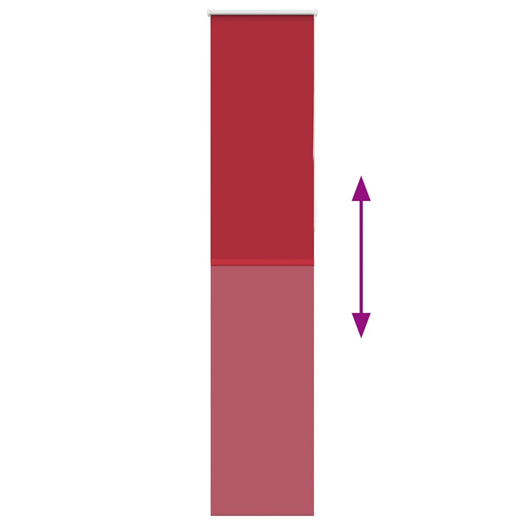 Roller Blind Blackout Red 40x230 cm Fabric Width 35.7 cm Polyester