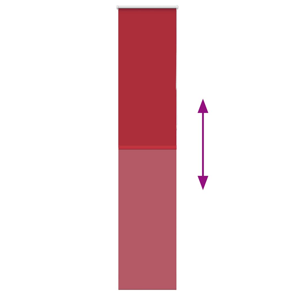 Roller Blind Blackout Red 50x230 cm Fabric Width 45.7 cm Polyester