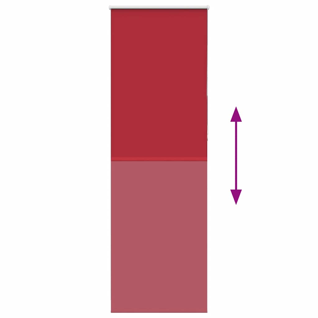 Roller Blind Blackout Red 80x230 cm Fabric Width 75.7 cm Polyester