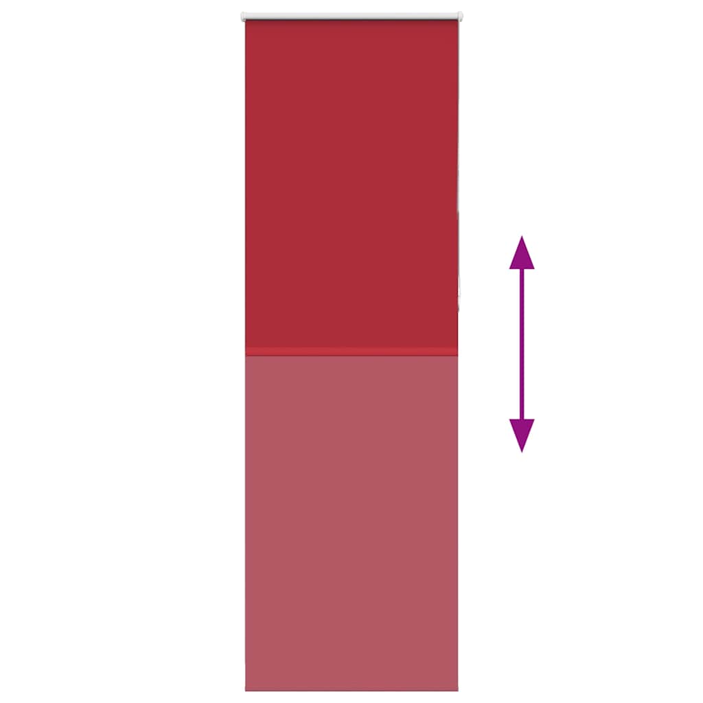 Roller Blind Blackout Red 85x230 cm Fabric Width 80.7 cm Polyester