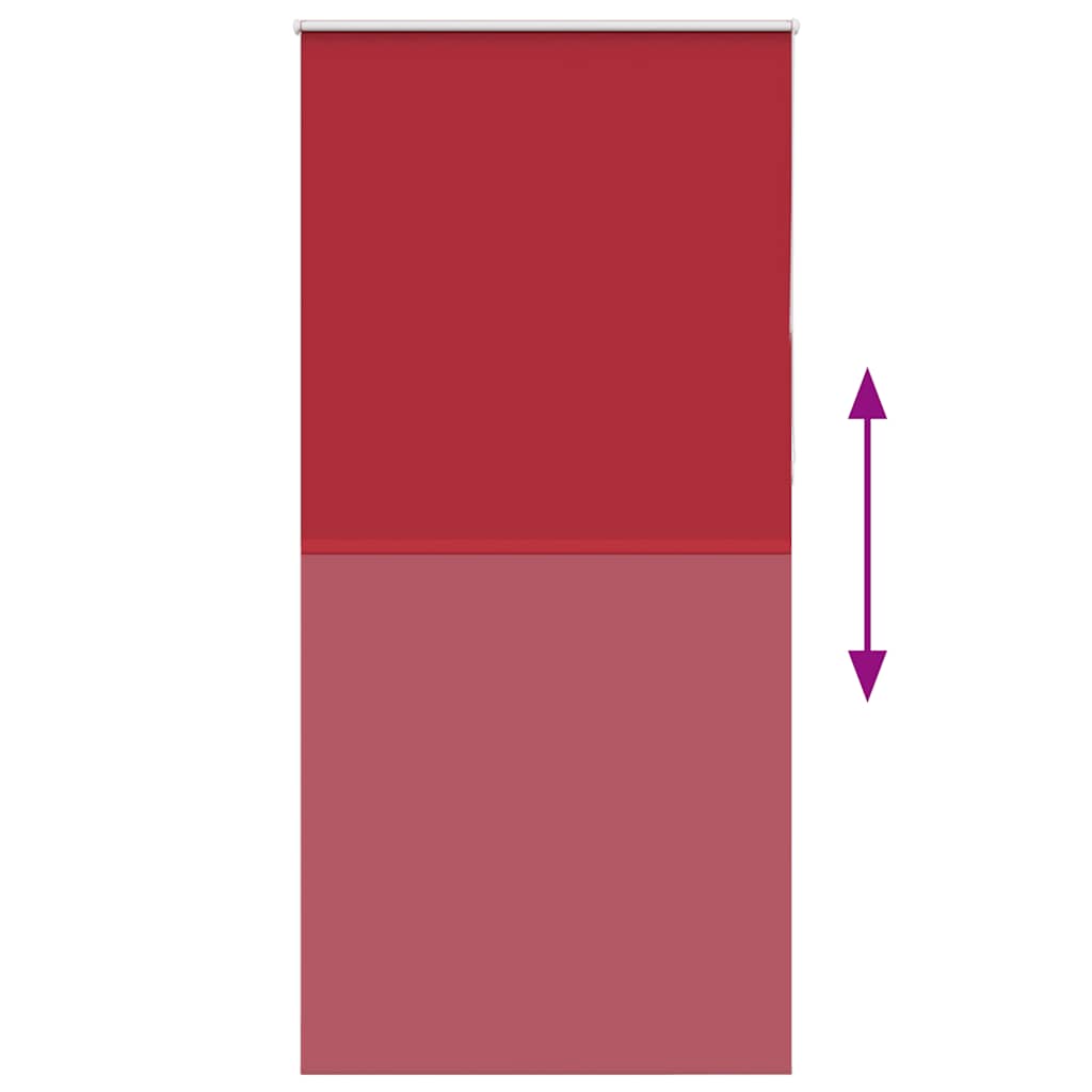 Roller Blind Blackout Red 110x230 cm Fabric Width 105.7 cm Polyester