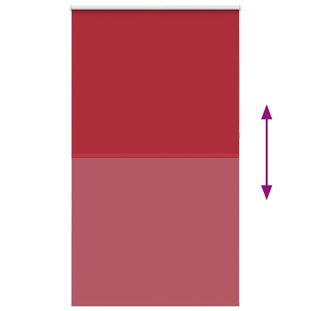 Roller Blind Blackout Red 120x230 cm Fabric Width 116.6 cm Polyester