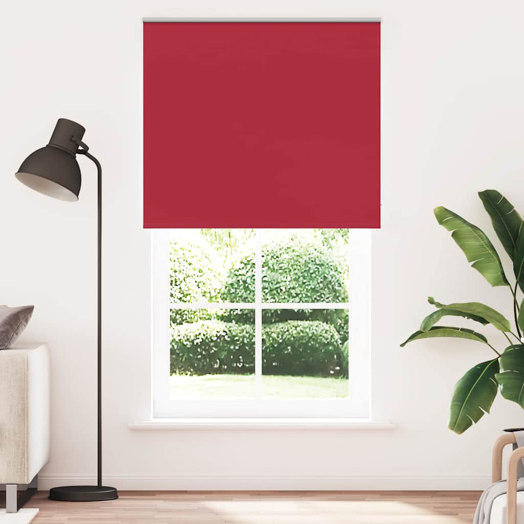 Roller Blind Blackout Red 120x230 cm Fabric Width 116.6 cm Polyester