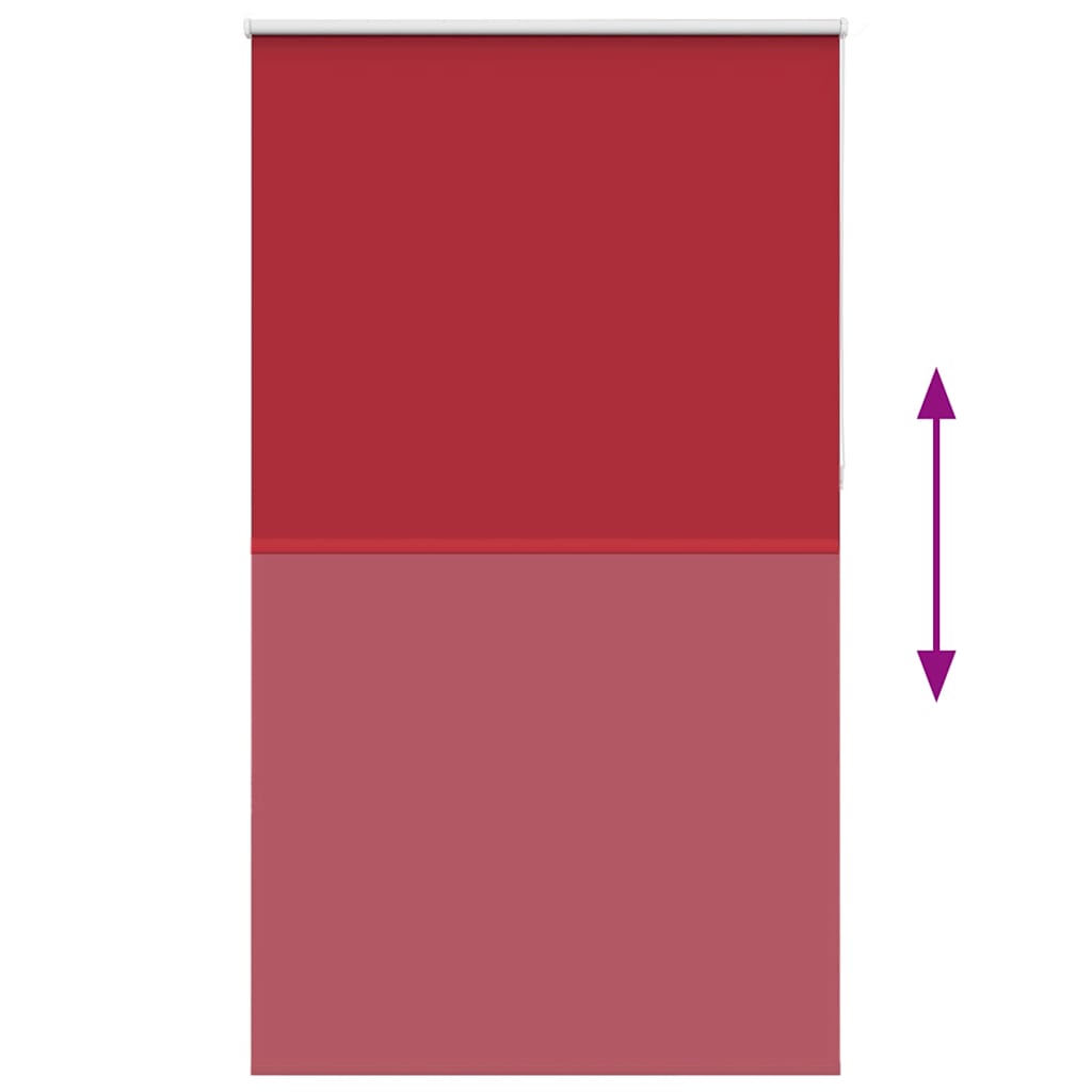 Roller Blind Blackout Red 140x230 cm Fabric Width 136.6 cm Polyester