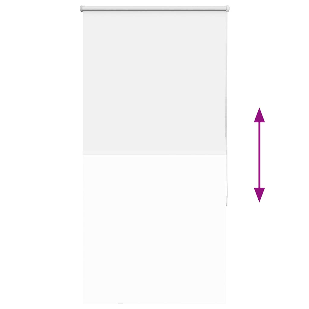 Roller Blind Blackout White 75x150 cm Fabric Width 70.7 cm Polyester