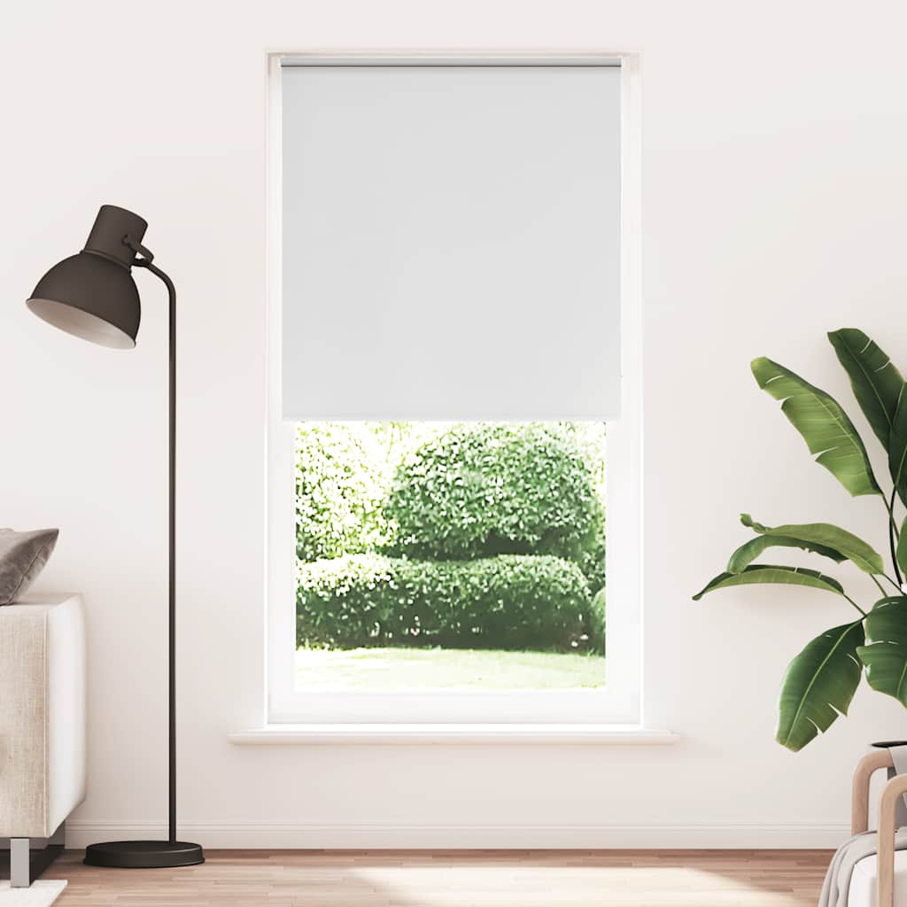 Roller Blind Blackout White 100x210 cm Fabric Width 95.7 cm Polyester