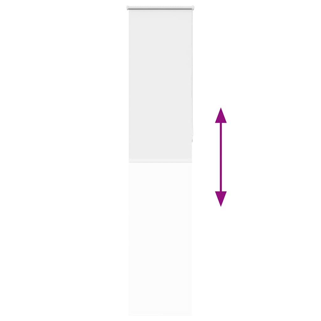 Roller Blind Blackout White 40x230 cm Fabric Width 35.7 cm Polyester