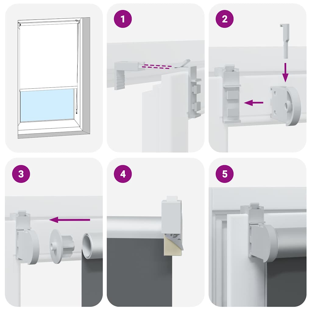 Roller Blind Blackout Yellow 125x130 cm Fabric Width 121.6 cm Polyester