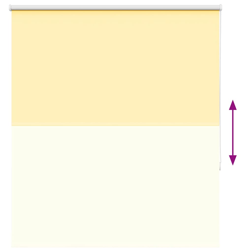 Roller Blind Blackout Yellow 125x130 cm Fabric Width 121.6 cm Polyester