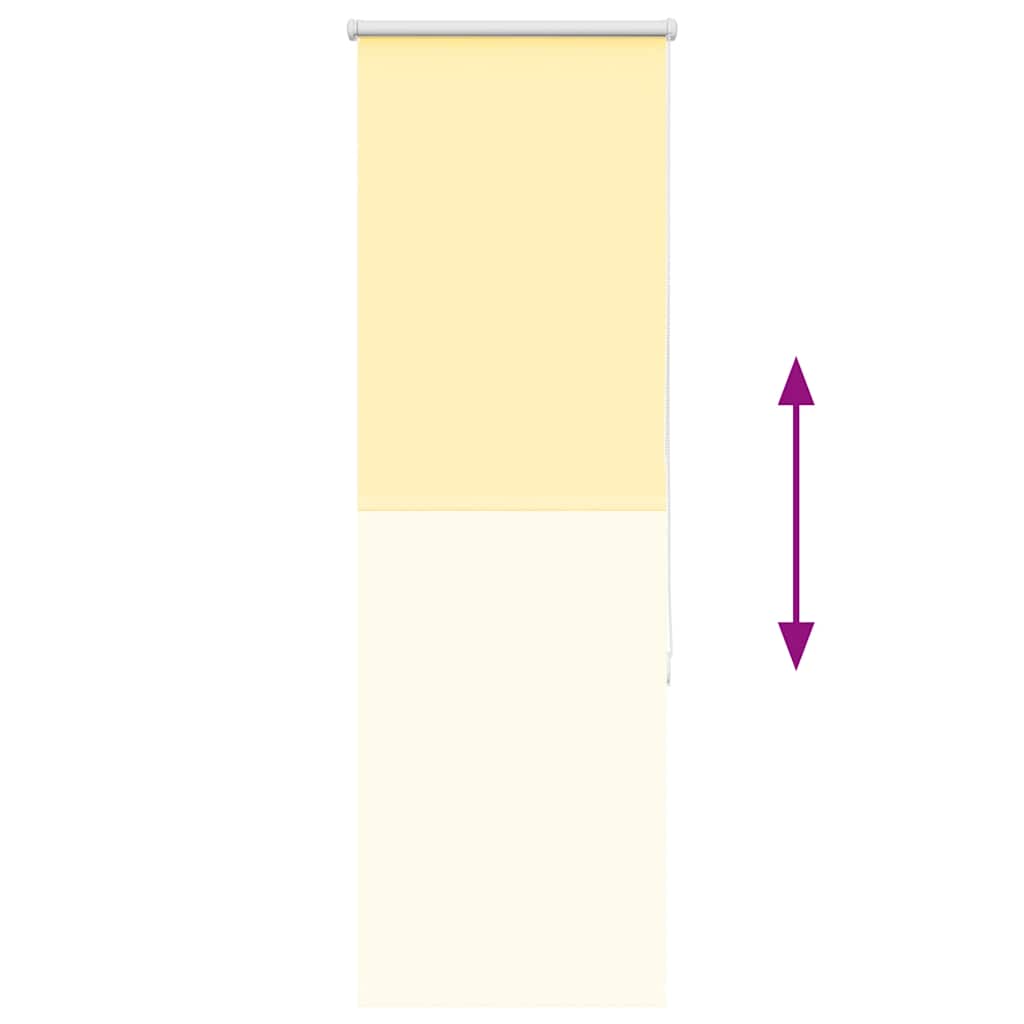 Roller Blind Blackout Yellow 55x150 cm Fabric Width 50.7 cm Polyester